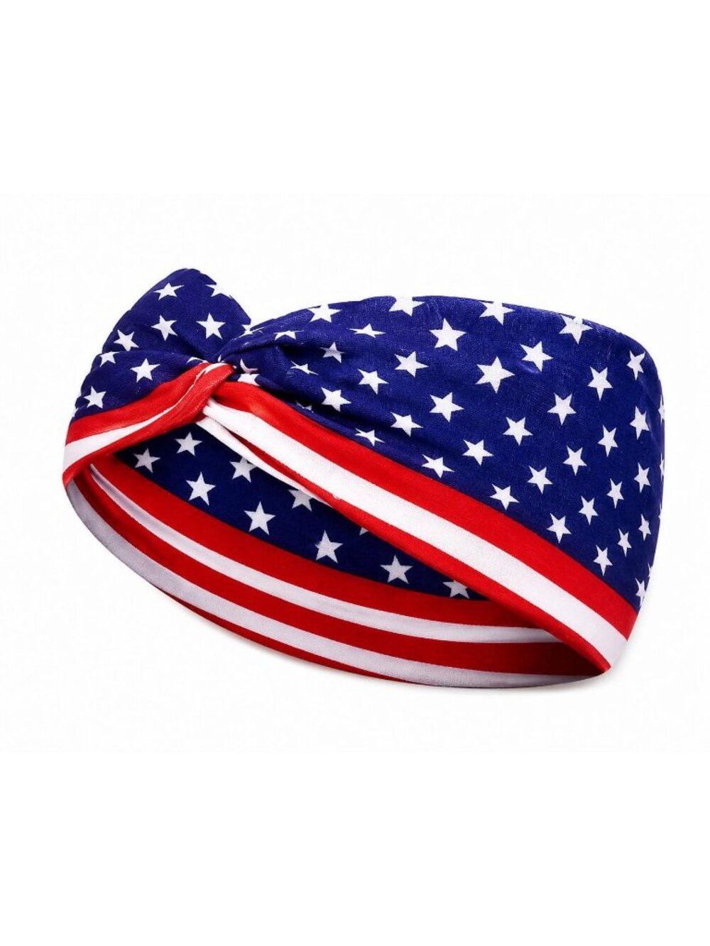 Patriotic Headbands for Women – Red, White, and Blue Twist Headbands, American F